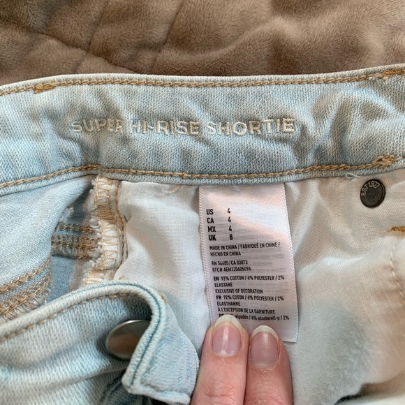 American Eagle high rise denim shorts - Picture 3 of 4